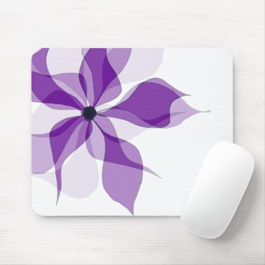 Paarse Abstracte ventilator Muismat (Met muis)