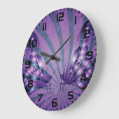 Paarse Abstracte vlinder met stralende vleugels Grote Klok (Hoek)