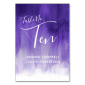 Paarse abstracte was modern kunstlijstnummer Tien Kaart (Achterkant)