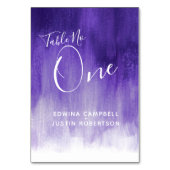 Paarse abstracte was moderne kunstlijst nummer één kaart (Achterkant)