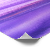 Paarse abstracte Waterverf Fashionable Unieke Poster (Hoek)