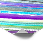 Paarse abstracte Waterverf Fashionable Unieke Poster (Hoek)