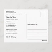 Paarse Abstracte Waterverf, Vet, Chic & Modern Briefkaart (Achterkant)