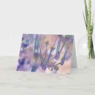 Paarse abstracte wiegkaart kaart