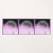 Paarse Abstracte Zen Mandala Yogamat (Voorkant (horizontaal))