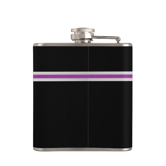 Paarse Accent Stripe en Monogram Heupfles (Achterkant)