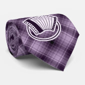 Paarse Accordion Stropdas (Opgerold)