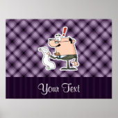 Paarse accountant poster (Voorkant)