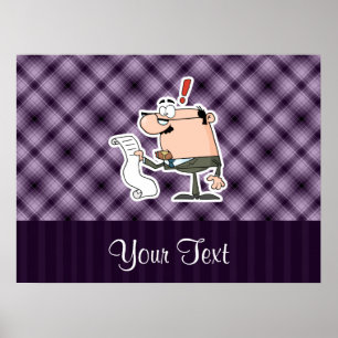 Paarse accountant poster