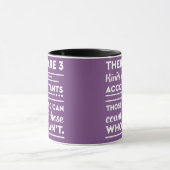 Paarse accountant zegt "3 soorten accountants" mok (Midden)