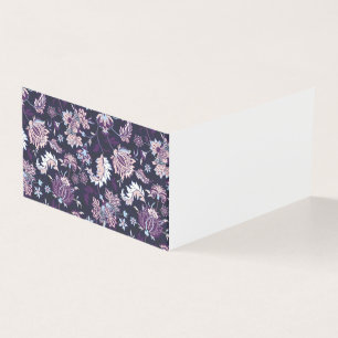 Paarse achtergrond Big Floral naadloos patroon Kaart