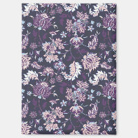 Paarse achtergrond Big Floral naadloos patroon