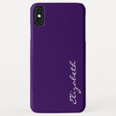 Paarse achtergrond Case-Mate iPhone case (Achterkant)