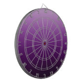 Paarse achtergrond dartbord (Voorkant Links)
