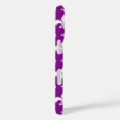 Paarse achtergrond Fleur-de-lis Patroonontwerp Case-Mate iPhone Case (Achterkant / Rechts)