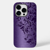 Paarse achtergrond met diepe Paarse vlakte Case-Mate iPhone Case (Achterkant)