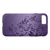 Paarse achtergrond met diepe Paarse vlakte Case-Mate iPhone Case (Achterkant (Horizontaal))