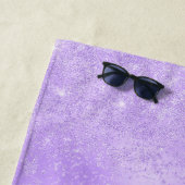 Paarse Achtergrond & Sparkle Glitter Strandlaken (In situ)