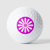 Paarse achtergrond voor dagbloem golfballen (Voorkant)