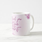 paarse acrylgift koffiemok (Voorkant rechts)