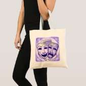 Paarse Actormaskers Tote Bag (Voorkant (product))