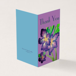 Paarse Adenium Hartelijk dank Kaart