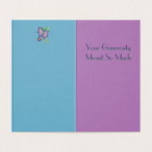 Paarse Adenium Hartelijk dank Kaart (Binnenkant ongevouwen)