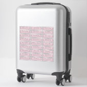 Paarse Adresetiketten voor bruiloft Sticker (Koffer)