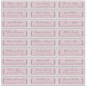 Paarse Adresetiketten voor bruiloft Sticker (Voorkant)