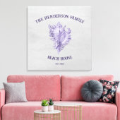 Paarse afdruk van het canvas van Shell (Insitu (Woonkamer))