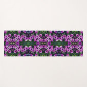 Paarse African Daisy Flowers Abstract Yogamat (Voorkant (horizontaal))