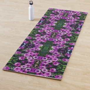 Paarse African Daisy Flowers Abstract Yogamat