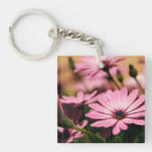 Paarse Afrikaanse Daisy Sleutelhanger (Voorkant)