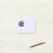 Paarse Afrikaanse Violet Bloemen Bloemen Kunst Post-it® Notes (Op bureau)