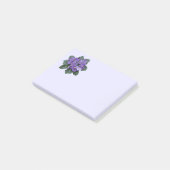 Paarse Afrikaanse Violet Bloemen Bloemen Kunst Post-it® Notes (Schuin)