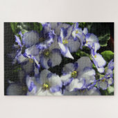 paarse afrikaanse violette bloemen puzzel (Horizontaal)