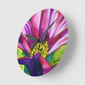 Paarse-Afrikaanse waterverf Ronde Klok (Hoek)