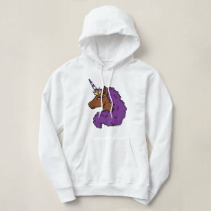 Paarse Afro Eenhoorn Hoodie