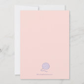 Paarse afspeelpartij Kittens Birthday Kaart (Achterkant)