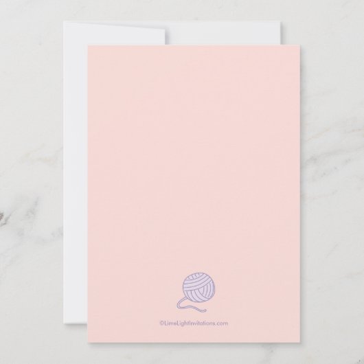 Paarse afspeelpartij Kittens Birthday Kaart (Achterkant)