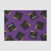 Paarse afstudeer tissuepapier (Voorkant)