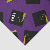 Paarse afstudeer tissuepapier (Detail)