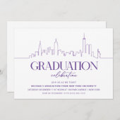 Paarse afstudeerfeest in New York Kaart (Voorkant / Achterkant)