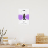Paarse Afstuderen diploma Poster (Keuken)