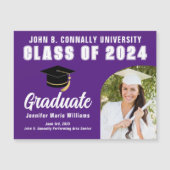 Paarse Afstuderen Foto Aangepaste Afstuderen Magne (Voorkant)