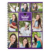 Paarse Afstuderen Foto Collage 2023 Afstuderen Gif Notitieboek (Voorkant)