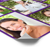 Paarse Afstuderen Foto Collage 2023 Afstuderen Poster (Hoek)