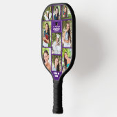 Paarse Afstuderen Fotocollage Afstuderen Gift Pickleball Paddle (Links)
