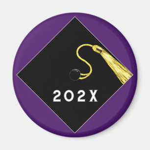 Paarse Afstuderen Keepsake Magnet