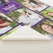 Paarse Afstuderen Photo Collage Afstuderen Sherpa Deken (3/4)